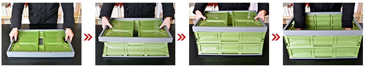 Unfolding Plastic Collapsible Containers