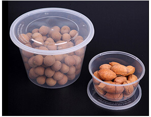Plastic Disposable Food Containers - Round