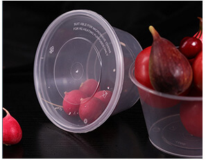 Plastic Round Disposable Food Containers