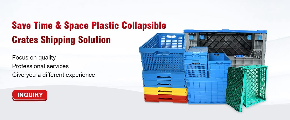SHG Plastic Foldable Crates